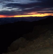 Sunrise at Haleakla on Maui